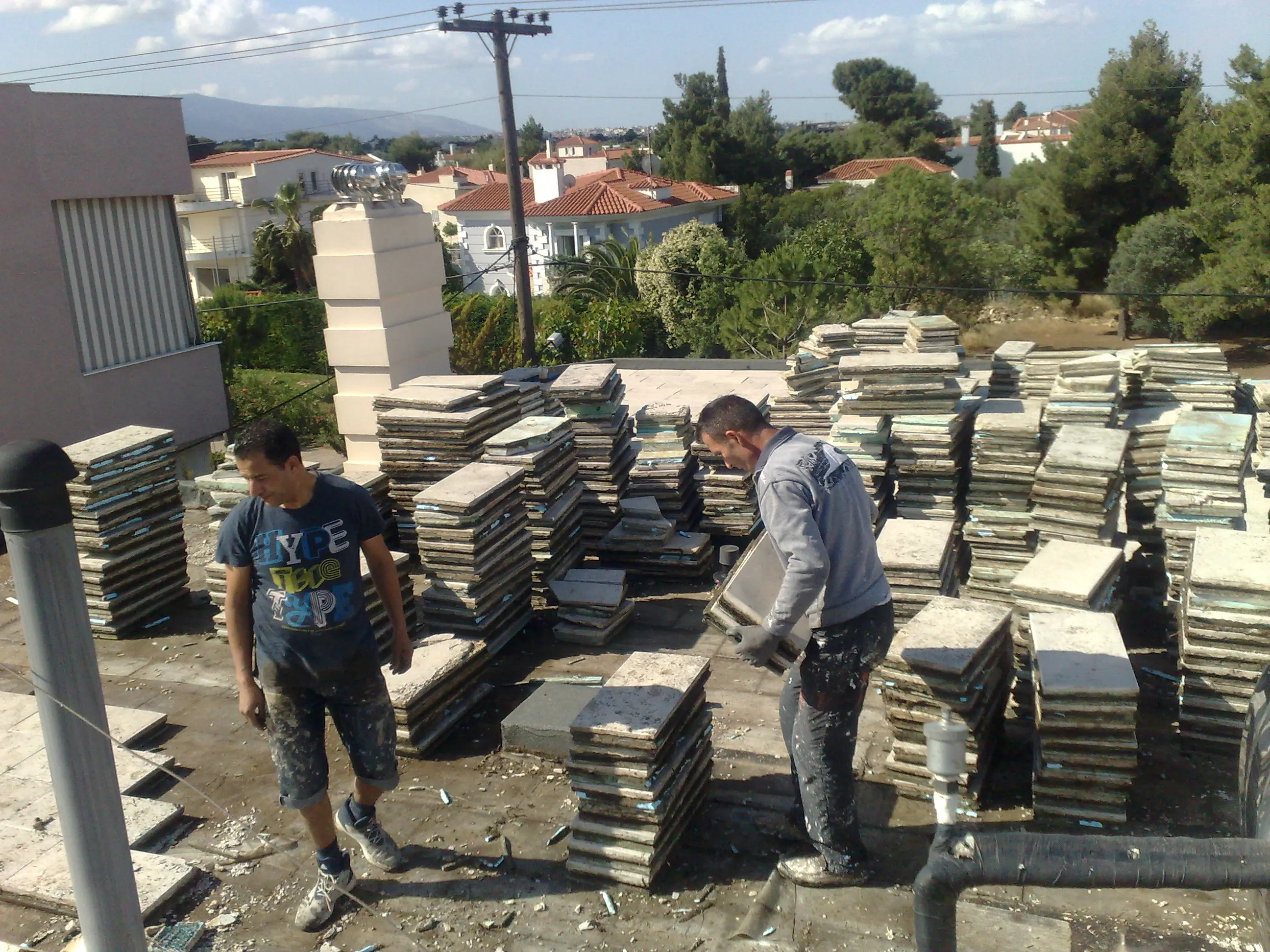 Αντικατάσταση πλακών polytile