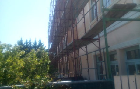 προετοιμασία θερμοπροσοψης κτιρίου