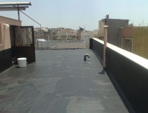 Στεγανοποίηση με πολυεστέρα izover-plus στο Αιγάλεω