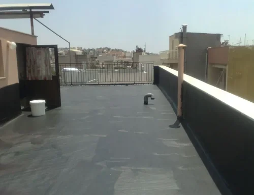 Στεγανοποίηση με πολυεστέρα izover-plus στο Αιγάλεω