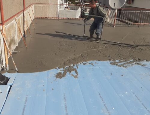 Θερμομόνωση ταράτσας σε συνδυασμό με θερμοπρόσοψη τοίχων