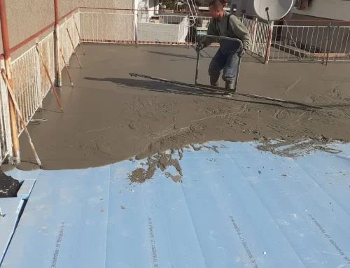 Θερμομόνωση ταράτσας σε συνδυασμό με θερμοπρόσοψη τοίχων