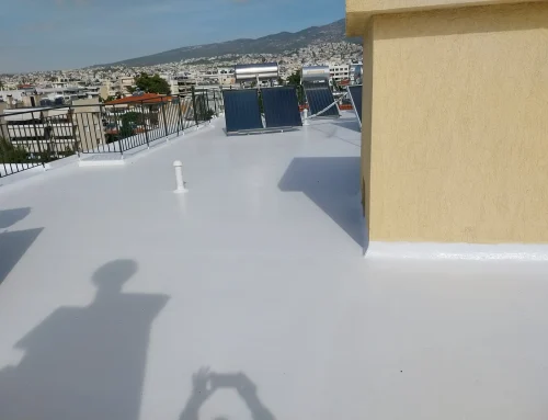 Στεγάνωση ταράτσας με ασφαλτόπανα και επαλειφόμενα