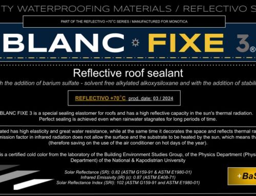 Ανακλαστικό υλικό BLANC FIXE 3 (σειρά REFLECTIVO +70°C)