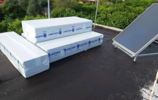 eps 200 on roof for thermal insulation