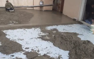 heavy cement on xps