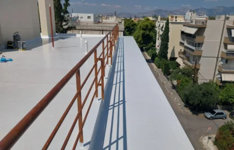 hyperdesmo πάνω σε θερμομόνωση ταράτσας