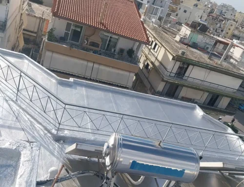 Ανακλαστική στεγάνωση ταράτσας με τρία στρώματα