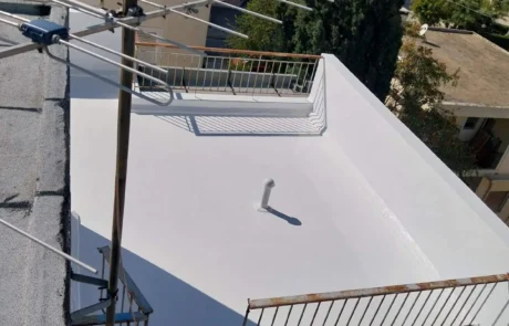 εφαρμογή σε ταράτσα με υπόστρωμα πλακών
